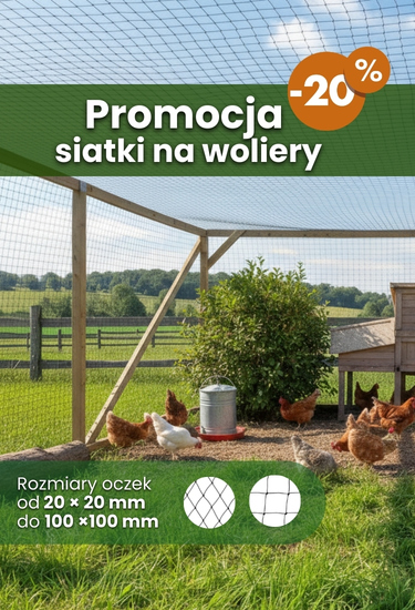 Siatki na woliery